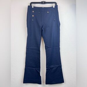 Cabi Mariner Sailor Buttons Side Zipper Dress Pants Size 8